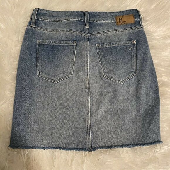 Mavi Frida Skirt Mini Pearl Size XS Distressed - Picture 6 of 8